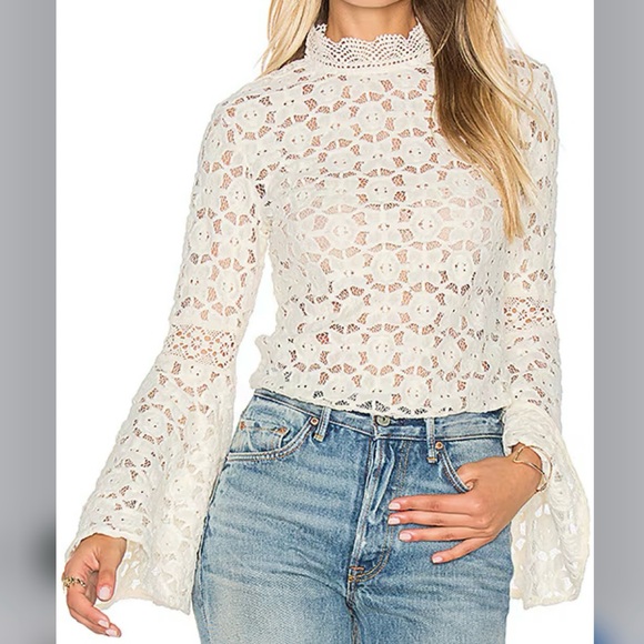 Free People Kiss and Bell Lace Top - Picture 13 of 13
